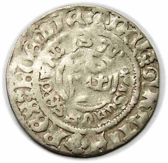 Grosz praski Władysław II Jagiellończyk Praga (1)