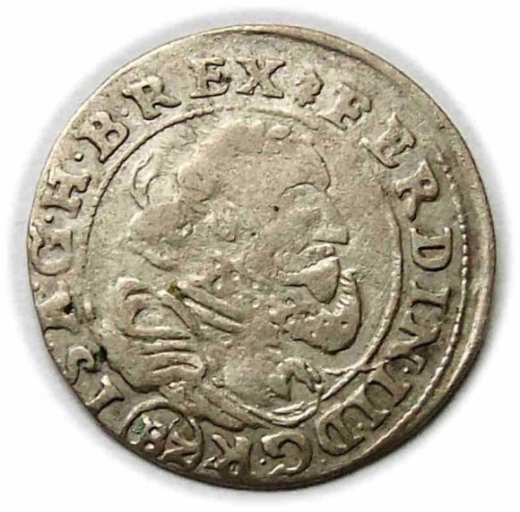 3 krajcary 1624 Ferdynand II Habsburg Nysa (1)