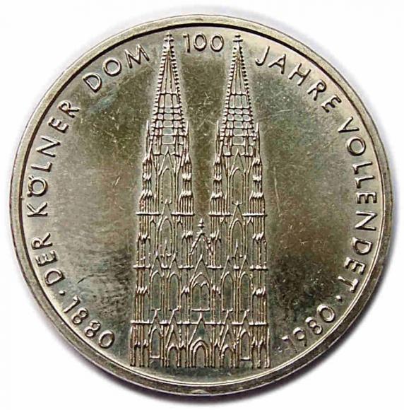 5 marek 1980 F Katedra w Kolonii - Der Kölner Dom 100 Jahre Vollendet Stuttgart Niemcy (1)
