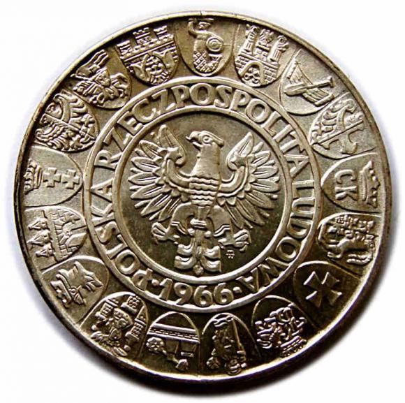 100 złotych 1966 Tysiąclecie Państwa Polskiego Mieszko i Dąbrówka PRL Warszawa (2)