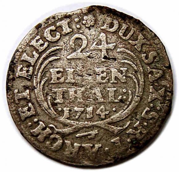 1/24 talara 1714 August II Mocny Drezno (1)