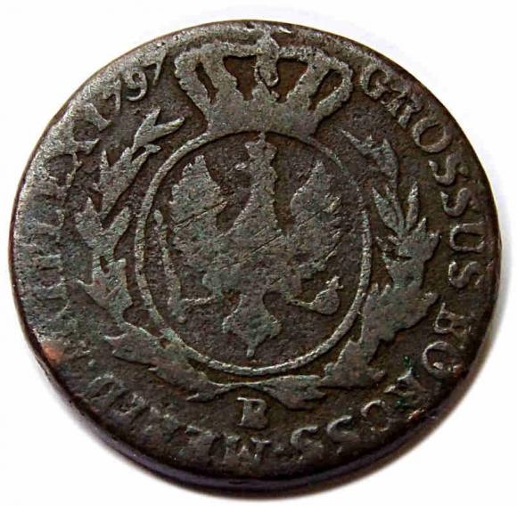 Trojak 1797 Fryderyk Wilhelm II Prusy Południowe Wrocław (2)