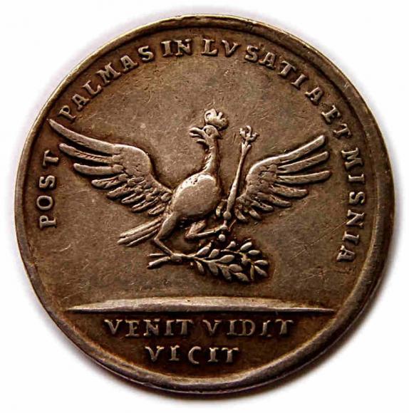 Medal 1745 Pokój w Dreźnie Fryderyk II Wielki Śląsk (1)