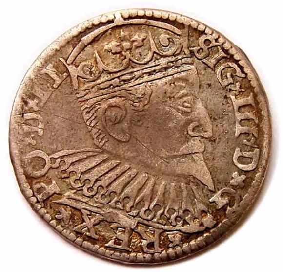 Trojak 1600 Zygmunt III Waza Ryga (1)