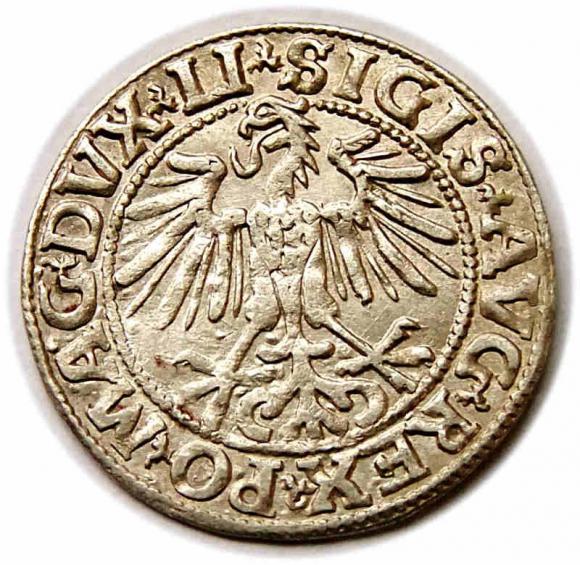 Półgrosz 1549 Zygmunt II August Wilno (2)