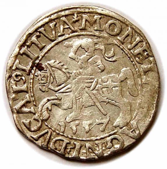 Półgrosz 1557 Zygmunt II August Wilno (1)