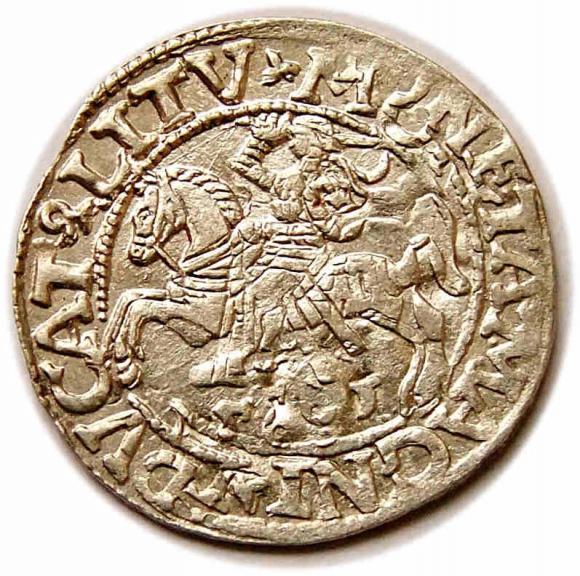 Półgrosz 1561 Zygmunt II August Wilno (1)