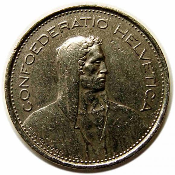 5 franków 1975 Szwajcaria (1)