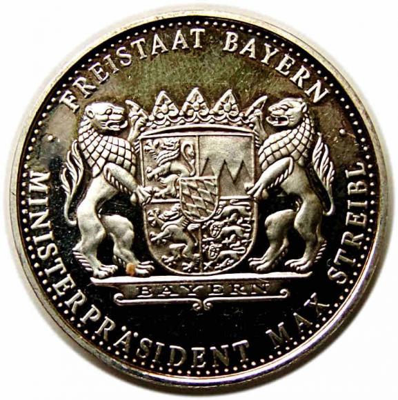 Medal Max Streibl Bayern  (2)