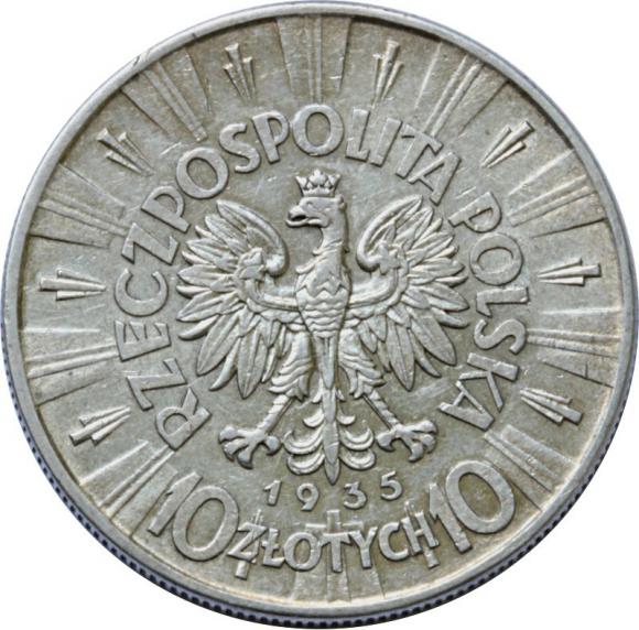 10 złotych 1935 Józef Piłsudski II RP Warszawa (2)