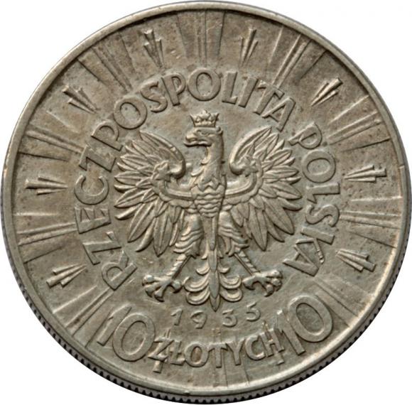 10 złotych 1935 Józef Piłsudski II RP Warszawa (2)