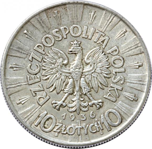 10 złotych 1936 Józef Piłsudski II RP Warszawa (2)
