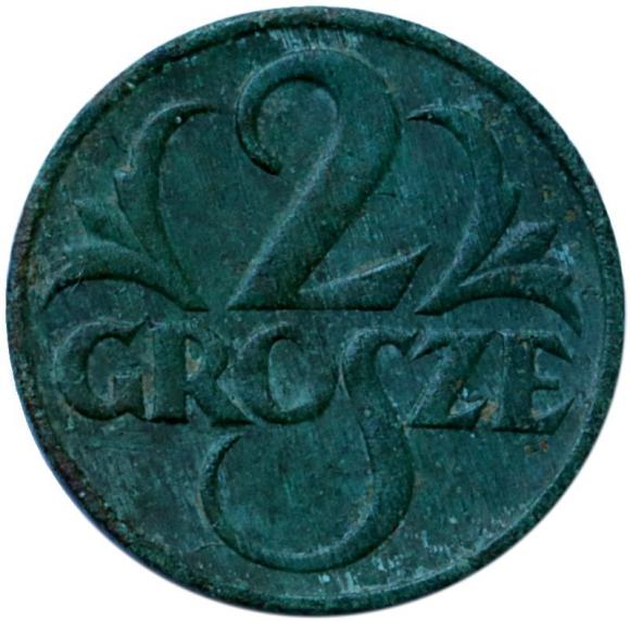 2 grosze 1927 II RP Warszawa (1)