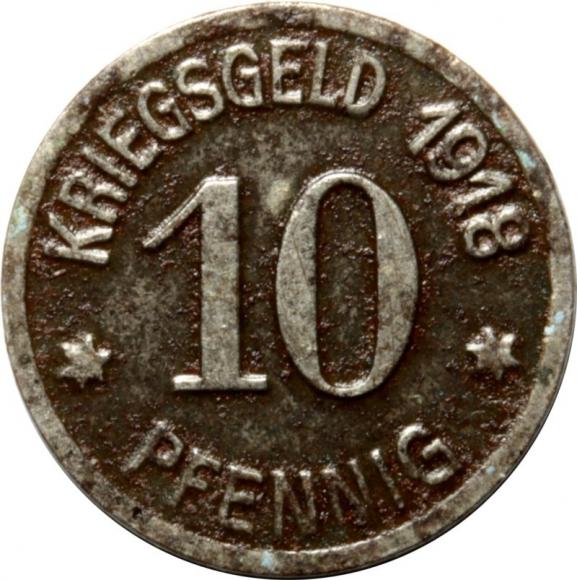 10 fenigów 1918 Racibórz / Ratibor (1)