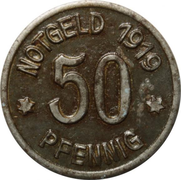 50 fenigów 1919 Racibórz / Ratibor (1)