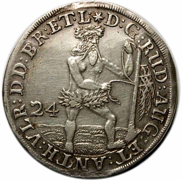 24 mariengroschen 1695 Rudolf August i Anton Ulryk Brunszwik - Wolfenbüttel (1)