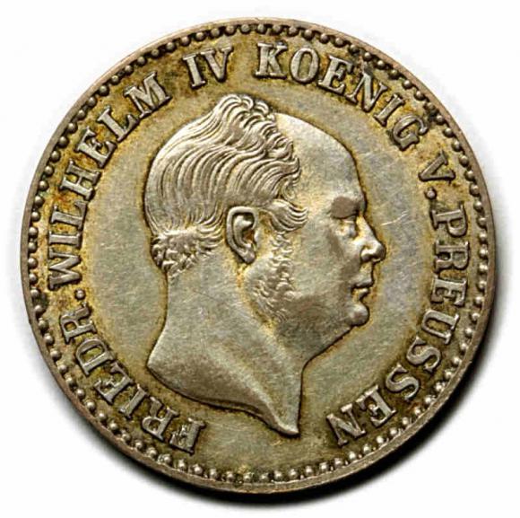 2 1/2 silber groschen 1854 Fryderyk Wilhelm IV Niemcy Berlin (1)