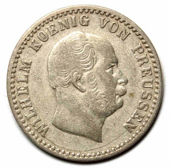 2 1/2 silber groschen 1863 Wilhelm I Hohenzollern Niemcy Berlin (1)