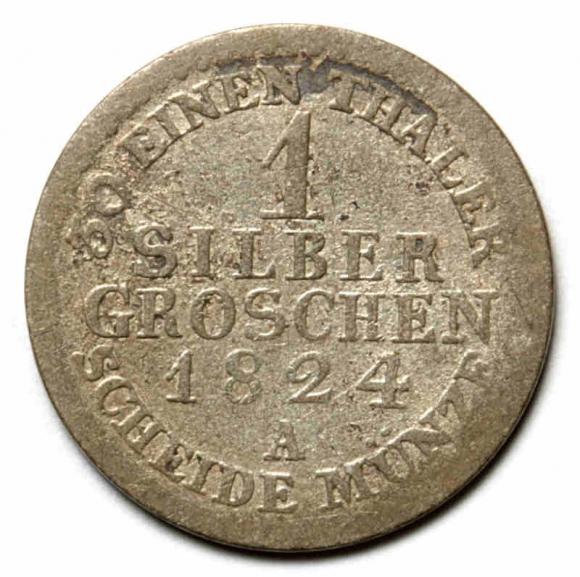 1 grosz srebrny 1824 Fryderyk Wilhelm III Niemcy Berlin (2)