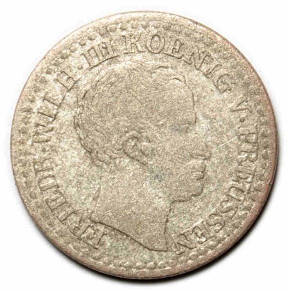 1 grosz srebrny 1825 Fryderyk Wilhelm III Niemcy Dusseldorf