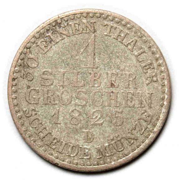 1 grosz srebrny 1825 Fryderyk Wilhelm III Niemcy Dusseldorf
