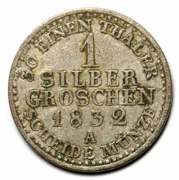 1 silber groschen 1832 Fryderyk Wilhelm III Niemcy Berlin (2)