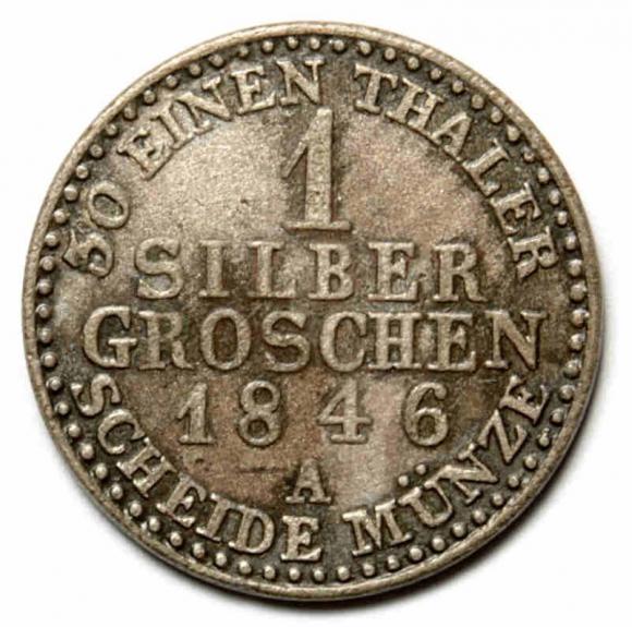 1 silber groschen 1846 Fryderyk Wilhelm IV Niemcy Berlin (2)