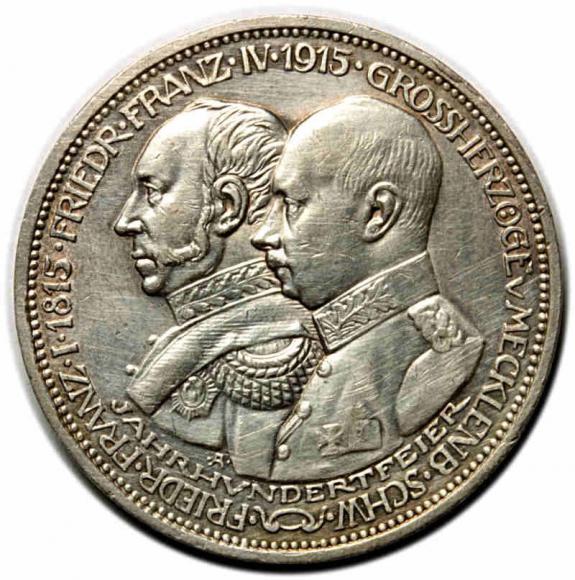 3 marki 1915 Fryderyk Franciszek IV Prusy Berlin (1)