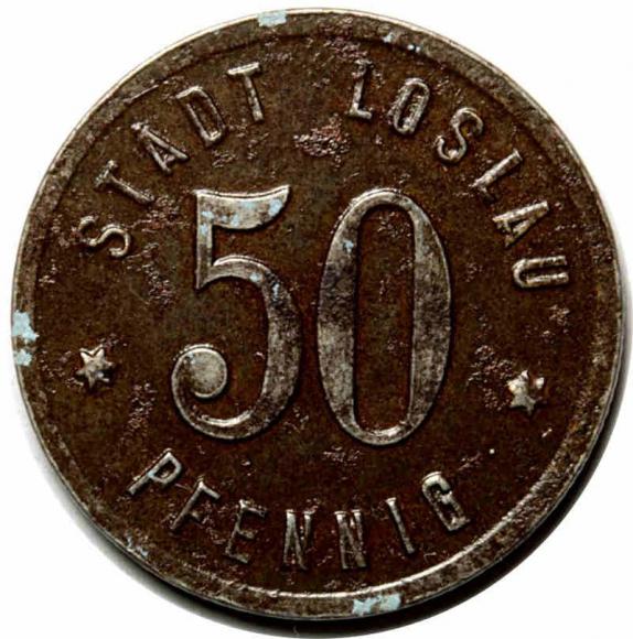 50 fenigów 1918 Wodzisław Śląski / Loslau