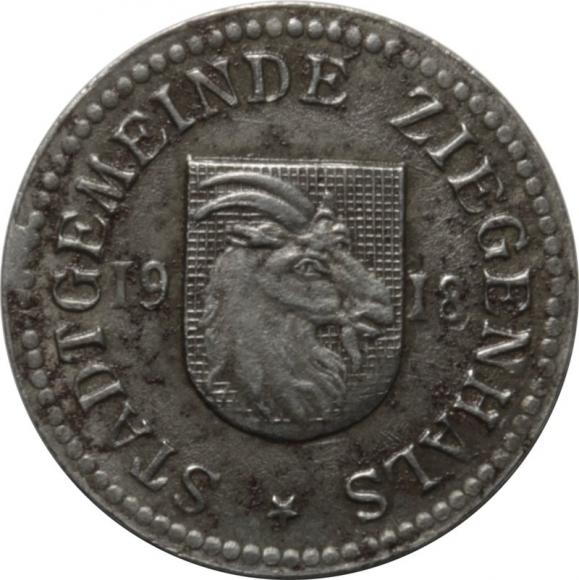 5 fenigów 1918 Głuchołazy / Ziegenhals (2)