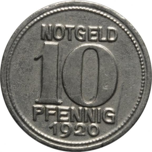 10 fenigów 1920 Coblenz (1)