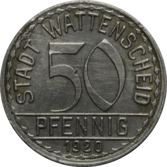 50 fenigów 1921 Wattenscheid (1)