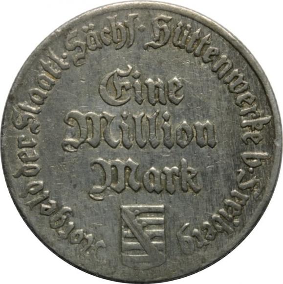1000000 marek 1923 Zakłady Hutnicze Freiberg (1)