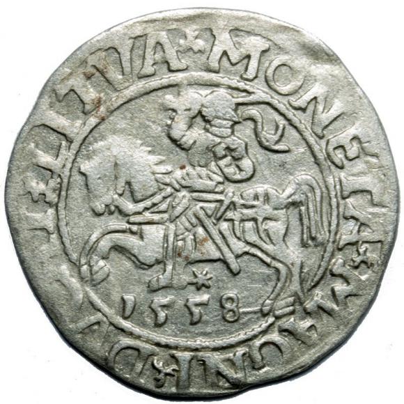 Półgrosz 1558 Zygmunt II August Wilno (1)