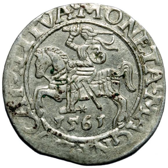 Półgrosz 1561 Zygmunt II August Wilno (1)