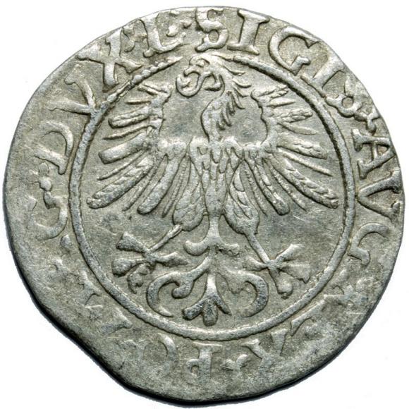 Półgrosz 1561 Zygmunt II August Wilno (2)