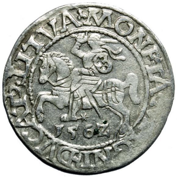 Półgrosz 1562 Zygmunt II August Wilno (1)