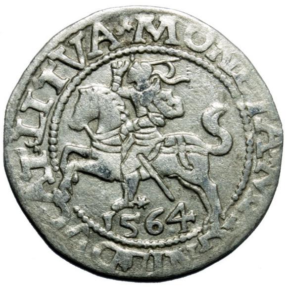 Półgrosz 1564 Zygmunt II August Wilno (1)