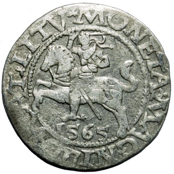 Półgrosz 1565 Zygmunt II August Wilno (1)