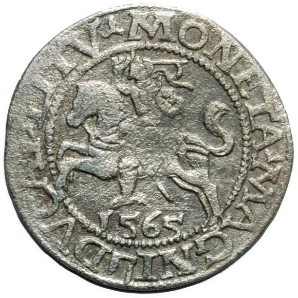 Półgrosz 1565 Zygmunt II August Wilno (1)