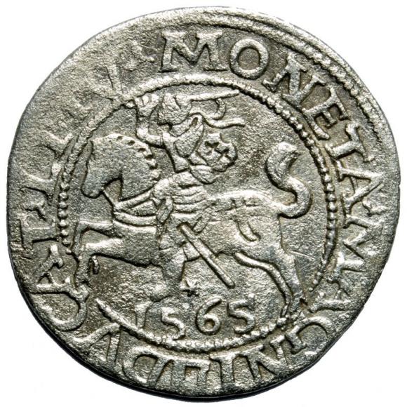 Półgrosz 1565 Zygmunt II August Wilno (1)