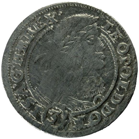 3 krajcary 1661 Leopold I Habsburg Wrocław (1)
