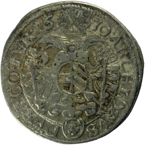 3 krajcary 1670 Leopold I Habsburg Austria Wiedeń (2)