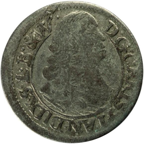 1 krajcar 1665 Jan Chrystian Księstwo Brzesko - Legnicko - Wołowskie Brzeg (1)