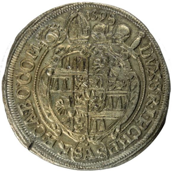3 krajcary 1695 Karol II Liechtenstein Ołomuniec