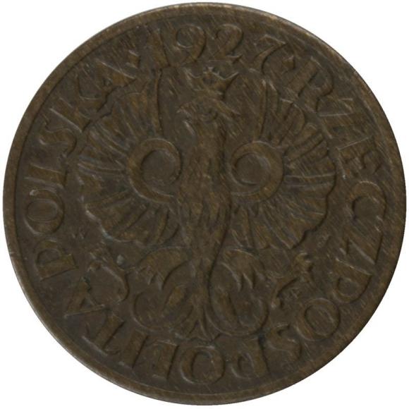 1 grosz 1927 II RP Warszawa (2)