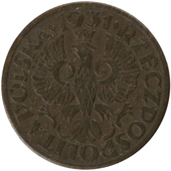 1 grosz 1931 II RP Warszawa (2)