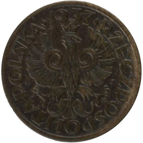 1 grosz 1937 II RP Warszawa (2)