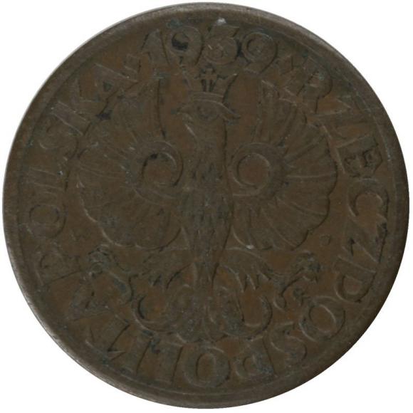 1 grosz 1939 II RP Warszawa (2)