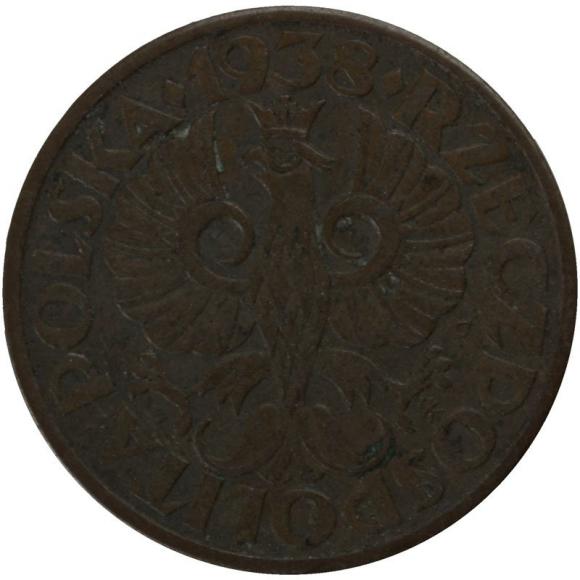 2 grosze 1938 II RP Warszawa (1)